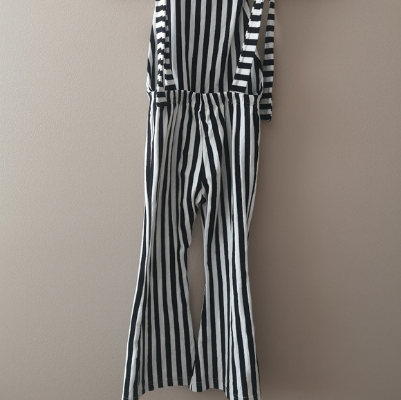 Striped One Piece Bib Pants - Picture 3 of 8